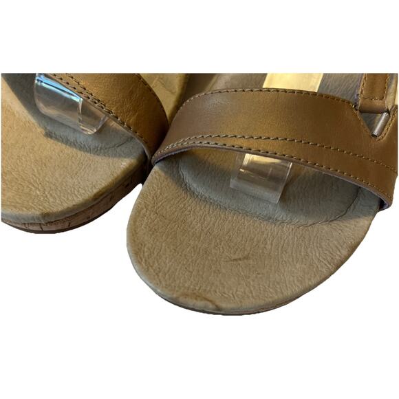 Teva Womens Brown Leather Open Toe Wedge Espadrille Sandals Size 9 US‎ - Picture 4 of 9